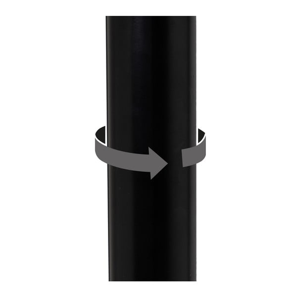 Čierne barové stoličky s nastaviteľnou výškou z imitácie kože v súprave 2 ks (výška sedadla 56,5 cm) – Casa Selección-image-4