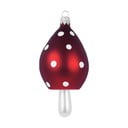 Súprava 2 sklenených vianočných ozdôb v tvare hríba Ego Dekor