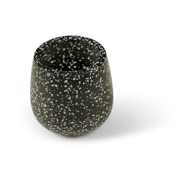 Tmavosivý kvetináč Bonami Selection Terrazzo, ø 15 cm-image-1