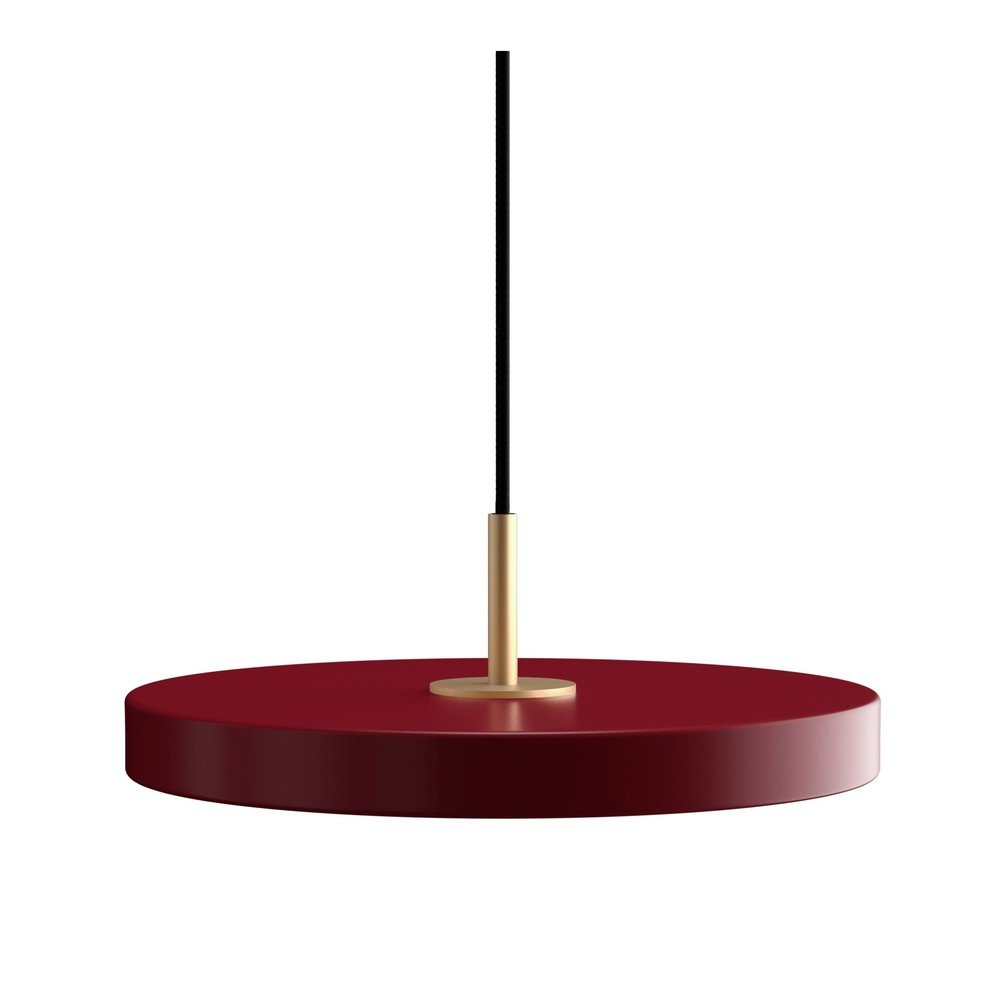 E-shop Červené kovové LED stmievateľné závesné svietidlo s kovovým tienidlom ø 31 cm Asteria Plus – UMAGE