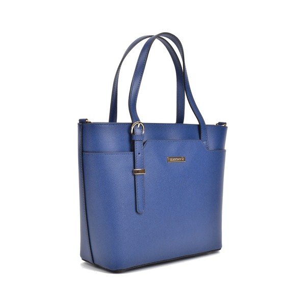 Modrá kožená kabelka Magnotti Bags Francesca-image-2