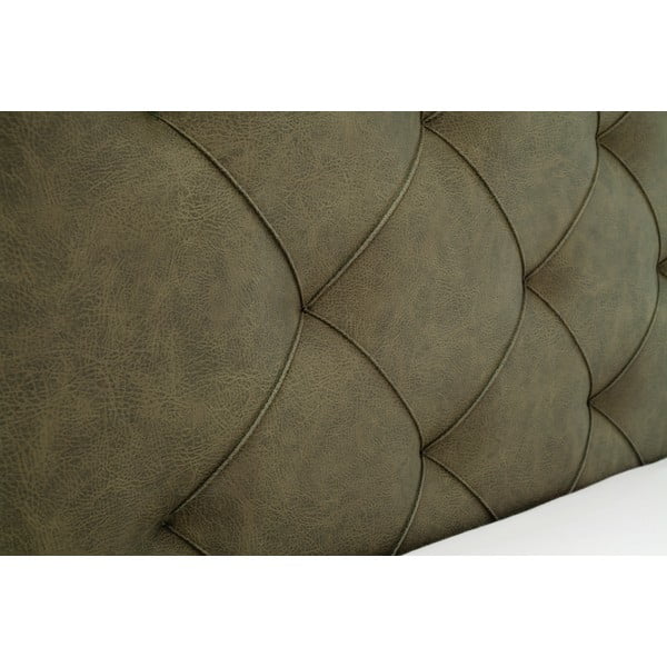 Zelená čalúnená dvojlôžková posteľ s úložným priestorom s roštom 180x200 cm San Remo – Meise Möbel-image-1