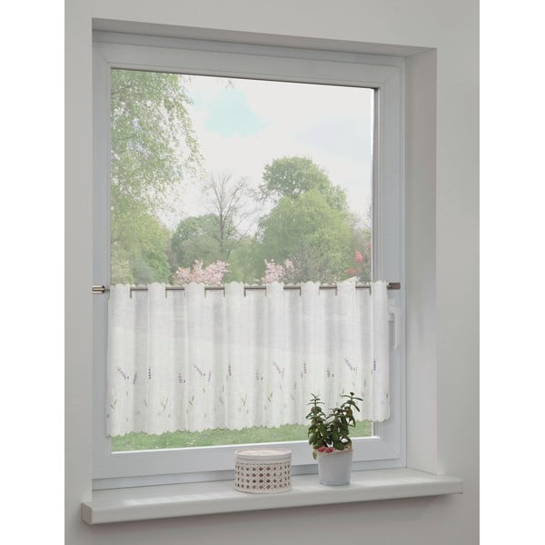 Biela záclona 135x45 cm Lavender – Sehlbach-image-1