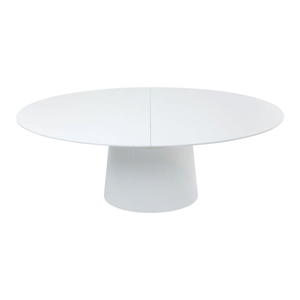 Biely rozkladací jedálenský stôl Kare Design Benvenuto, 200 × 110 cm