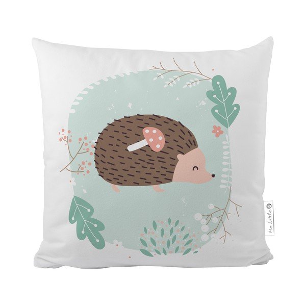Obliečka na vankúš z bavlneného saténu Mr. Little Fox Dear Friends Hedgehog, 50 x 50 cm