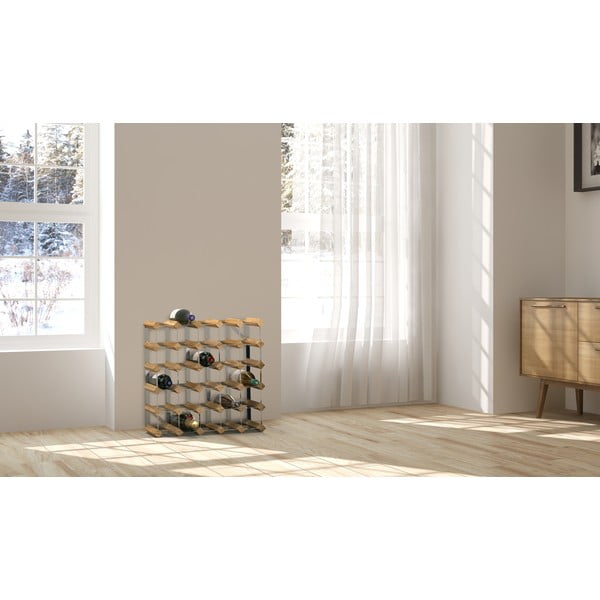 Regál na víno z dubového dreva na 30 fliaš - RTA-image-3