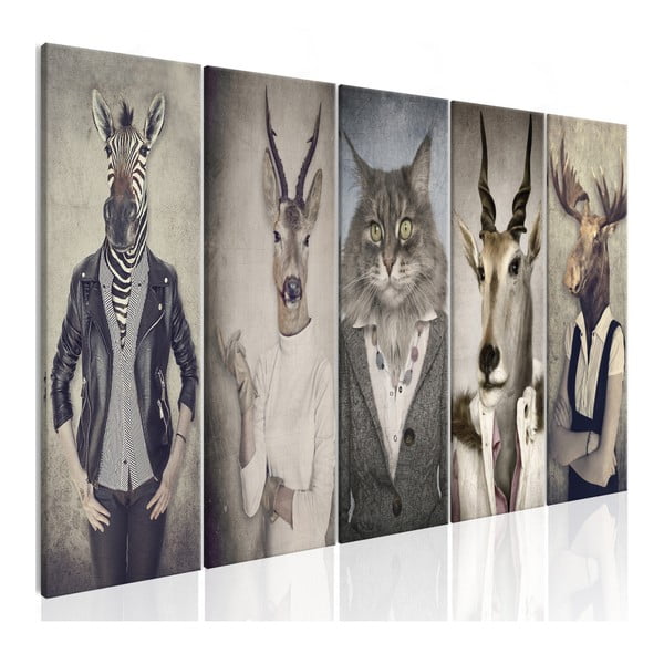 Obraz na plátne Artgeist Animal Mask, 200 × 80 cm