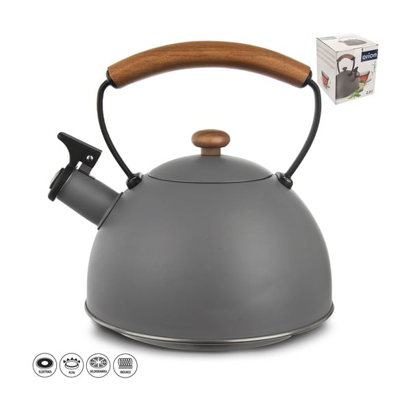 Sivá antikoro kanvica na čaj 3 l Wooden - Orion-image-2