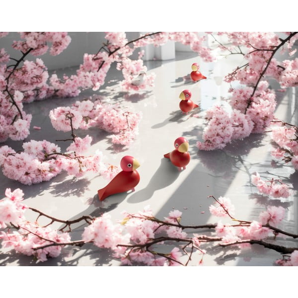 Drevená soška (výška 12,5 cm) Bird Flora – Kay Bojesen Denmark-image-4