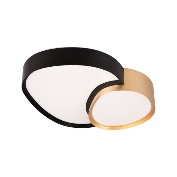 LED stropné svietidlo v čiernej a zlatej farbe 36x43.5 cm Rise – Trio