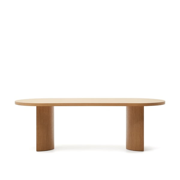 Jedálenský stôl v dekore duba 100x240 cm Nealy – Kave Home-image-4