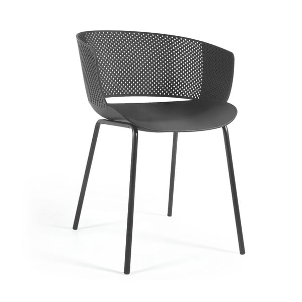 Čierne jedálenské stoličky v súprave 4 ks Yeray – Kave Home