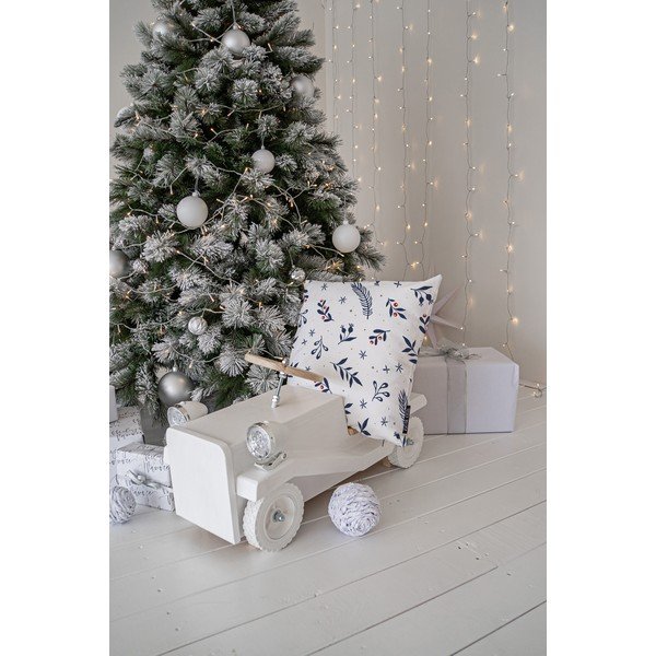 Dekoračný vankúš s vianočným motívom 45x45 cm Merry Blue Christmas – Butter Kings-image-1