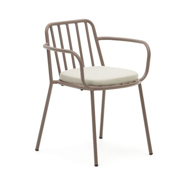 Fialové kovové záhradné stoličky v súprave 4 ks Bramant – Kave Home