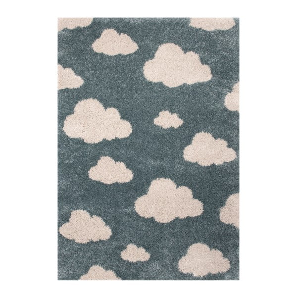 Detský modrý koberec Zala Living Cloud, 120 × 170 cm