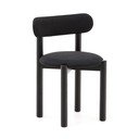 Čierne jedálenské stoličky z dubového dreva v súprave 2 ks Nebai – Kave Home