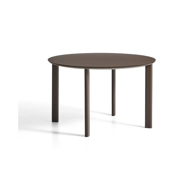 Okrúhly záhradný jedálenský stôl so sklenenou doskou ø 120 cm Erice – Kave Home