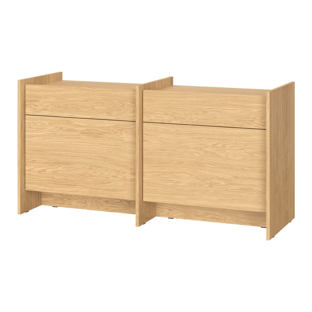 E-shop Komoda v dekore duba v prírodnej farbe 146x76x51 cm Hido – noo.ma