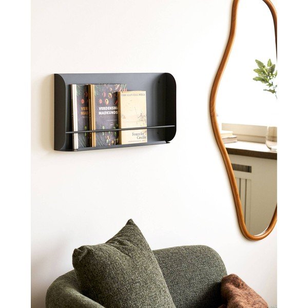 Tmavosivá kovová polica 60 cm Volterra – House Nordic-image-1