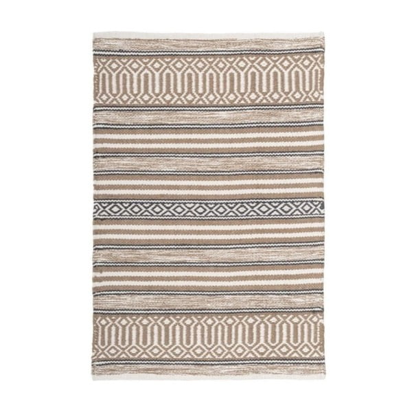 Béžový prateľný bavlnený koberec 60x90 cm – Casa Selección