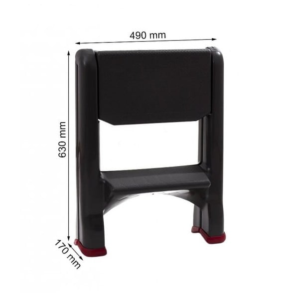 Čierne schodíky Curver, výška 63 cm-image-2