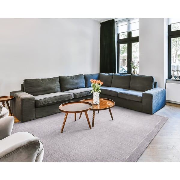 Sivý vlnený koberec 160x240 cm Linea – Agnella-image-1