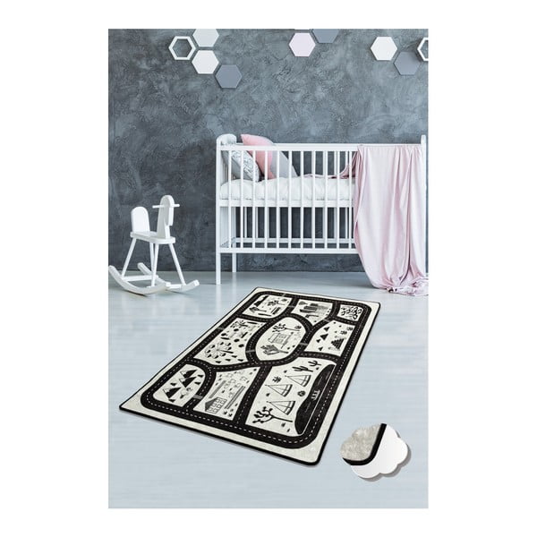 Detský koberec Black City, 140 × 190 cm-image-1