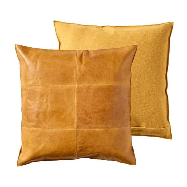 Kožený vankúš Södahl Simple, 50×50 cm-image-1