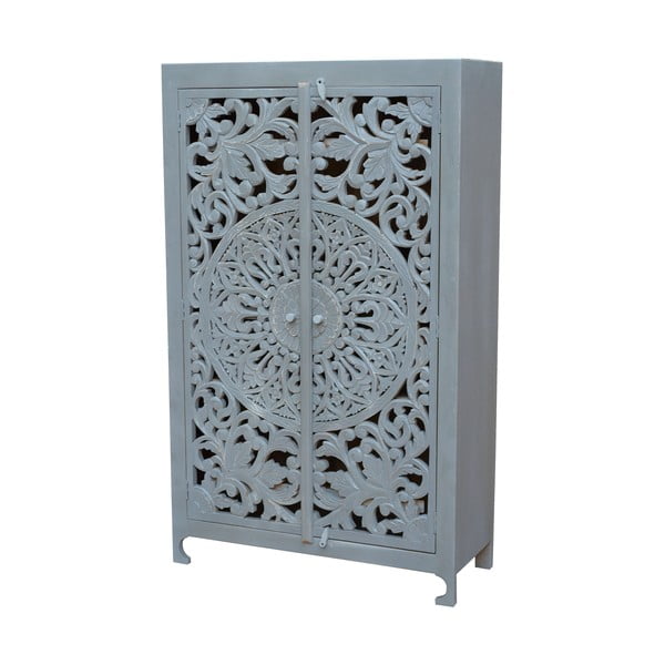 Svetlosivá skrinka z mangového dreva 165x40 cm Kalita – Støraa-image-1