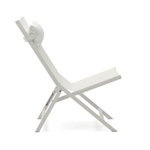 Biele kovové záhradné kreslo Canutells – Kave Home-image-4