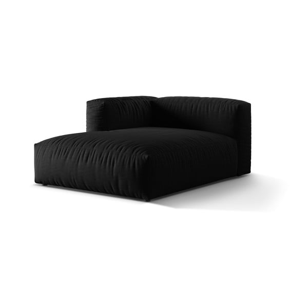 Čierny modul pohovky (ľavý roh) Martina – Micadoni Home-image-2