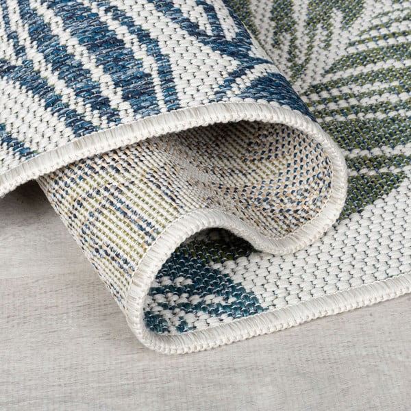 Zeleno-modrý vnútorný a vonkajší koberec 200x290 cm Bella Leaf – Flair Rugs-image-2