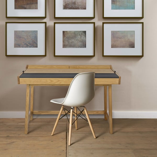 Pracovný stôl z dubového dreva Woodman Brompton-image-1