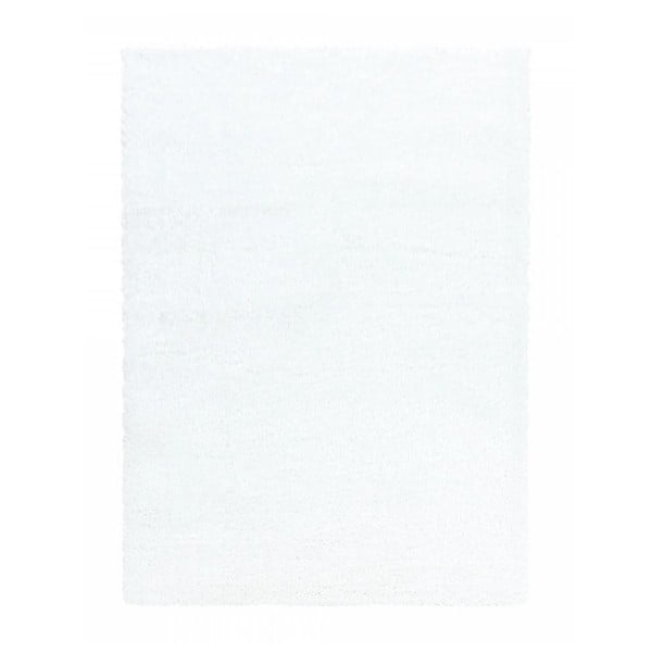 Biely umývateľný koberec 80x150 cm Pelush White – Mila Home