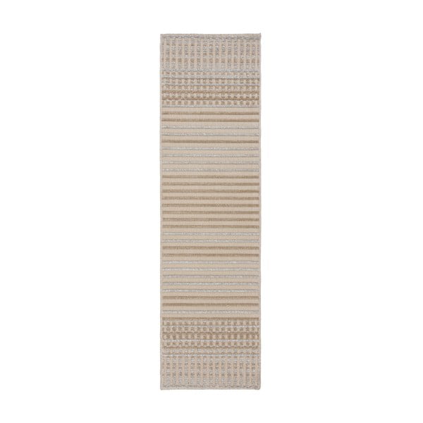Béžový umývateľný behúň zo ženilky 60x240 cm Elton – Flair Rugs