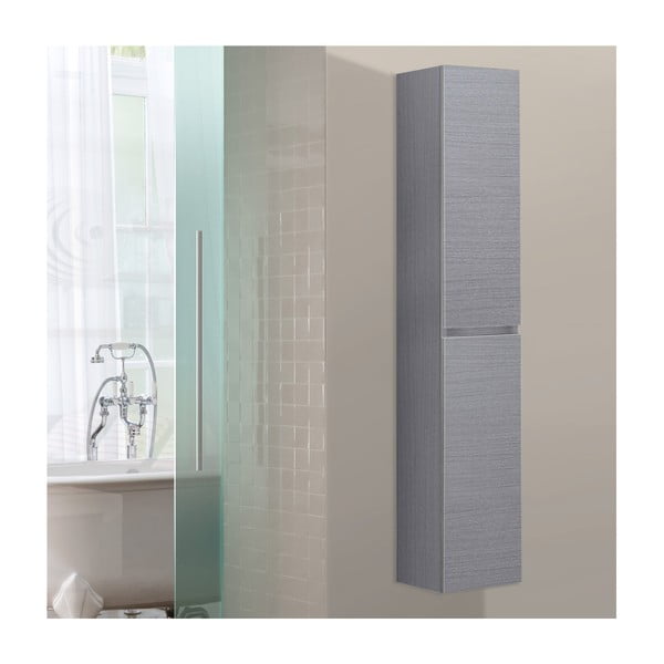 Kúpeľňová závesná skrinka Column, odtieň sivej