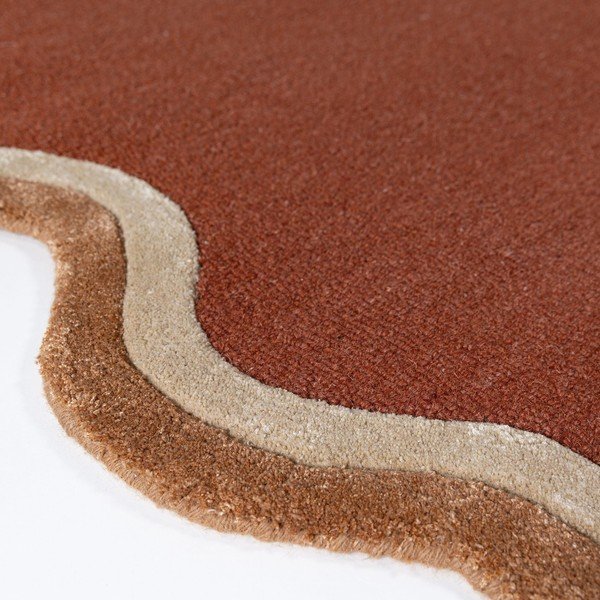 Ručne tkaný koberec s prímesou vlny v terakotovej farbe 120x170 cm Rivo Wool – Flair Rugs-image-4