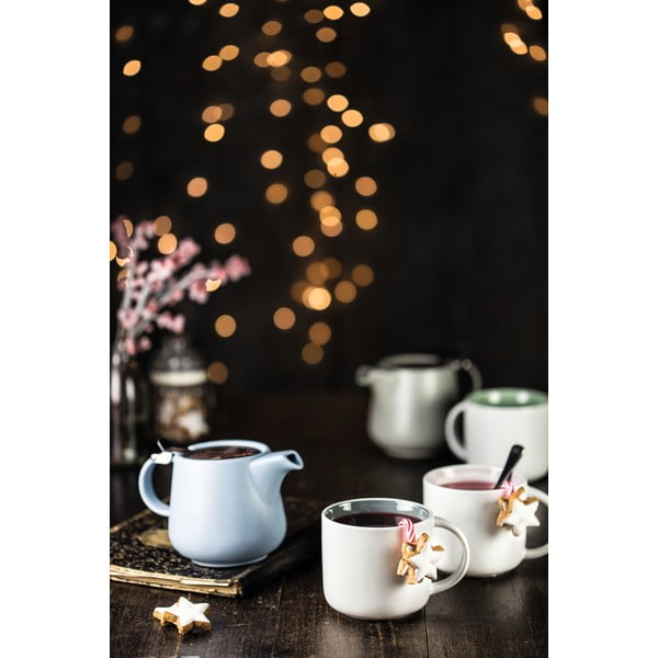 Biely porcelánový hrnček s ružovým vnútrom Maxwell &amp; Williams Tint, 440 ml-image-2