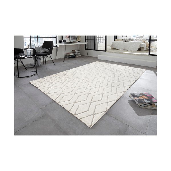Krémovo-sivý koberec Elle Decoration Euphoria Rouen, 120 × 170 cm-image-4