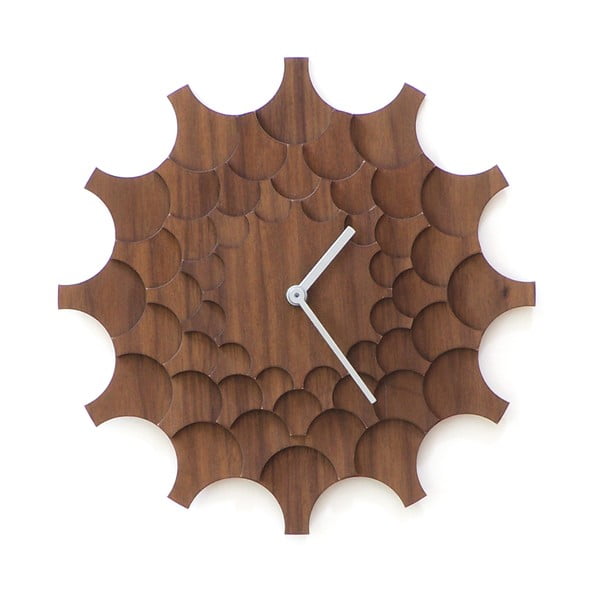Drevené hodiny Cogwheel Walnut, 29 cm