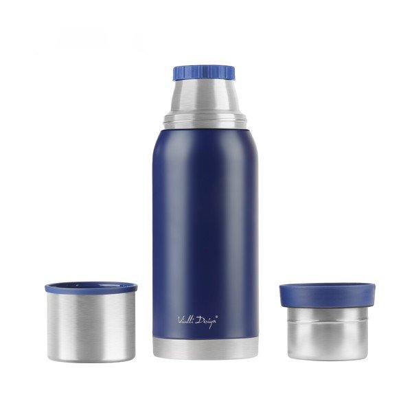 Tmavomodrý cestovný termohrnček Vialli Design Fuori, 1 l-image-2