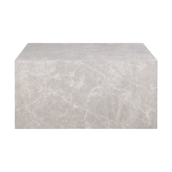 Béžový konferenčný stolík v dekore mramoru 60x80 cm Prague – House Nordic-image-2