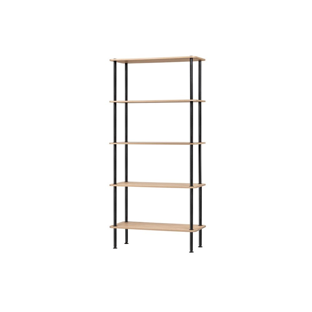 E-shop Regál v dekore duba v prírodnej farbe 80x163x35 cm Teidi – noo.ma