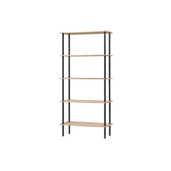 Regál v dekore duba v prírodnej farbe 80x163x35 cm Teidi – noo.ma