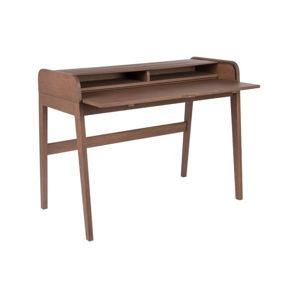 Hnedý písací stôl s výsuvnou doskou Zuiver Barbier-image-3