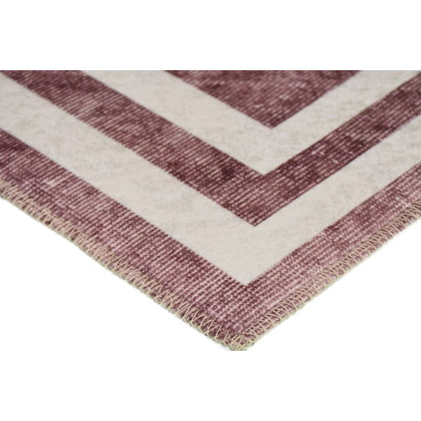 Červený prateľný koberec 180x120 cm - Vitaus-image-2