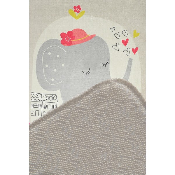 Detský protišmykový koberec Chilam Elephants Bike, 140 x 190 cm-image-2