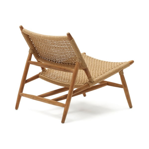 Drevené záhradné kreslo v prírodnej farbe Codolar - Kave Home-image-3