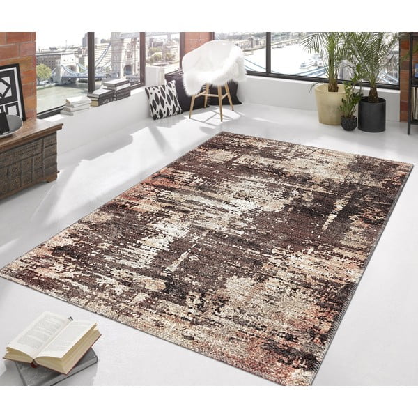 Hnedý koberec Vitaus Louis, 50 x 80 cm-image-3