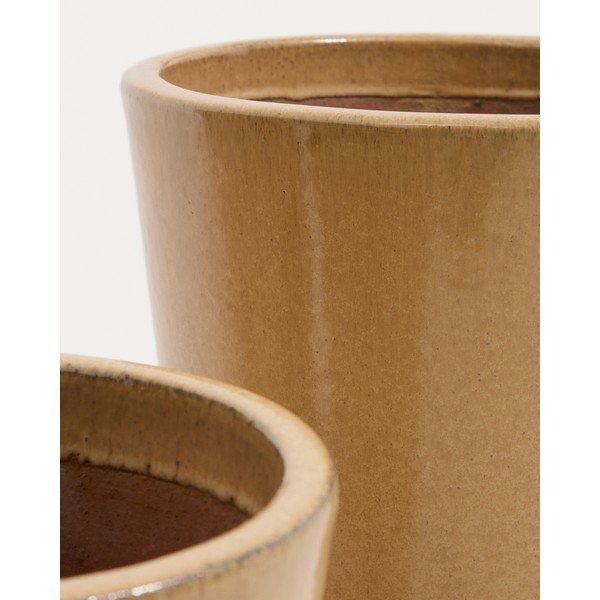 Keramické kvetináče v súprave 3 ks ø 47 cm Rotja – Kave Home-image-2